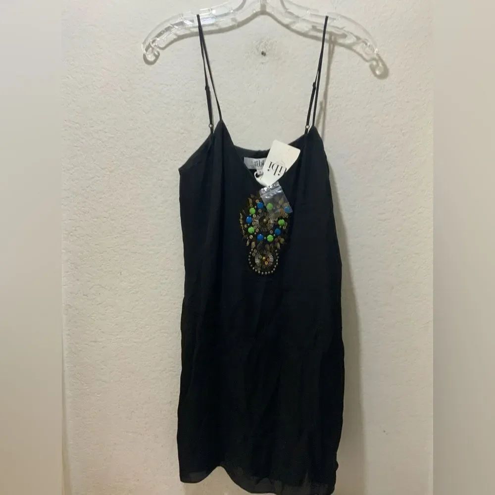 NWOT Tibi 100% Silk Jeweled Short Dress
